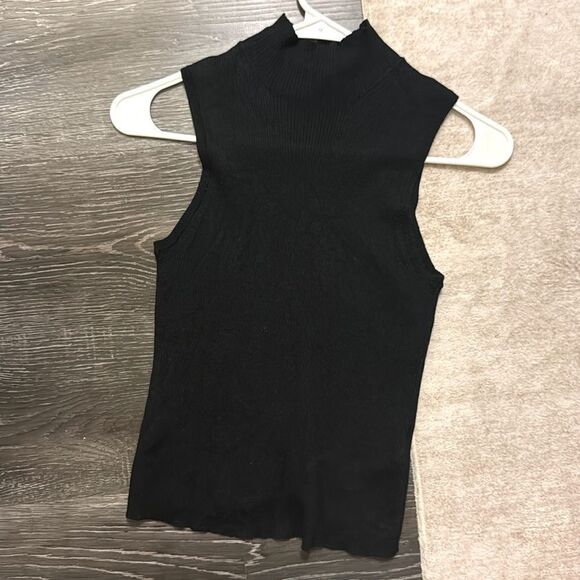 Madewell | Black Merino Wool-Silk Sweater Tank Size L - Picture 3 of 6
